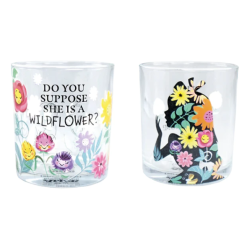 HALF MOON BAY - ALICE IN WONDERLAND - GLASSES SET OF 2 TUMBLERS BOXES - ICONS